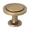 Gliderite Hardware 1-1/4 in. Antique Brass Round Ring Cabinet Knob, 5PK 80960-AB-5 - alternate 1